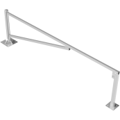 Swing barrier | to be fixed by plugs, hot-dip galvanized | clear width: 3500 mm | with Euro profile cylinder lock